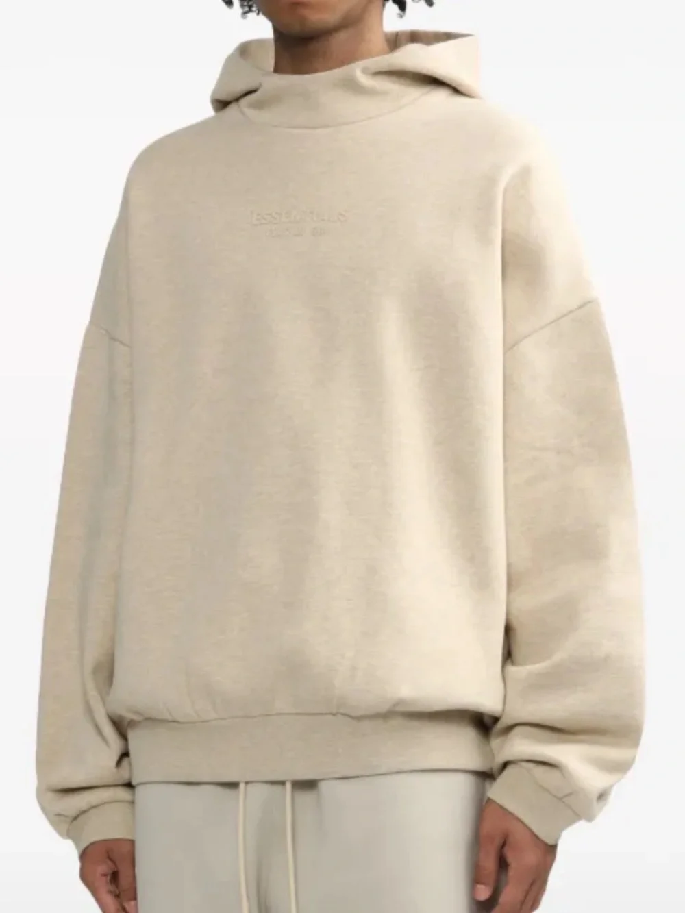 Essentials Fear of God Men's Cream Hoodie Sweatshirt L